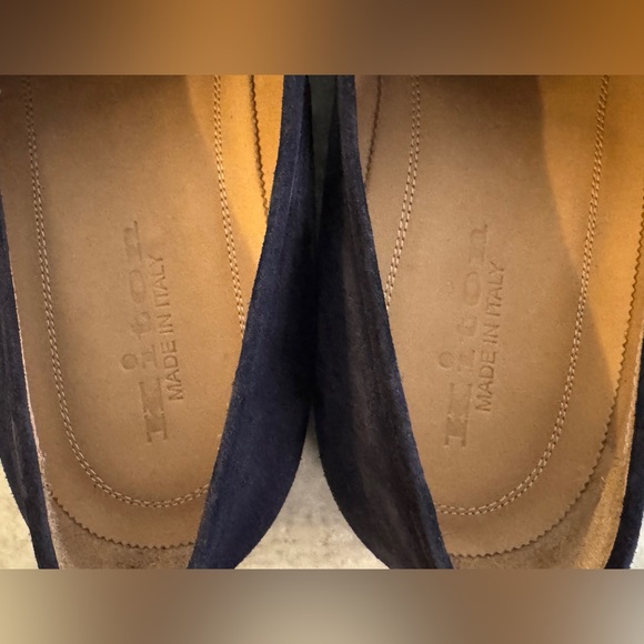 KITON DARK BLUE SUEDE LOAFERS SLIPPERS SHOES UK 9 / US 10 TUXEDO STUBBS $1300 main image 15
